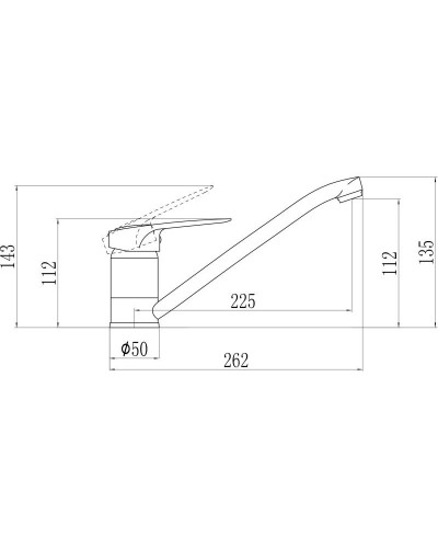Смеситель для кухни Savol S-T4904-1
