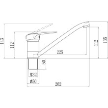 Смеситель для кухни Savol S-T4904