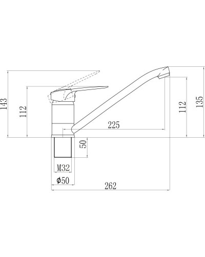 Смеситель для кухни Savol S-T4904