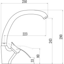 Смеситель для кухни Savol S-T4106-1