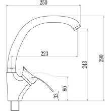 Смеситель для кухни Savol S-T4106