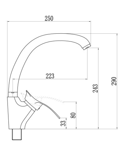 Смеситель для кухни Savol S-T4106