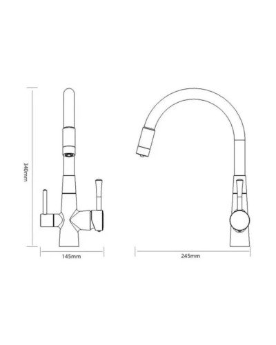 Смеситель для кухни с подключением к фильтру Savol S-L1806C-02