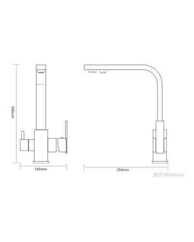 Смеситель для кухни с подключением к фильтру Savol S-L1807C