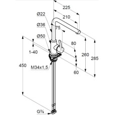 Смеситель для кухни Kludi L-ine S 408033975