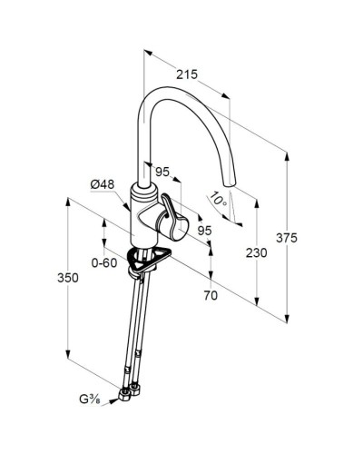 Смеситель для кухни Kludi Bingo Star 428033978