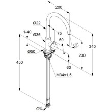 Смеситель для кухни Kludi Bingo Star XS 468033978