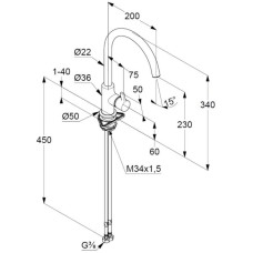 Смеситель для кухни Kludi Bingo Star XS 468033978
