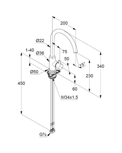 Смеситель для кухни Kludi Bingo Star XS 468033978