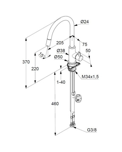 Смеситель для кухни Kludi Bingo Star XS 468513978