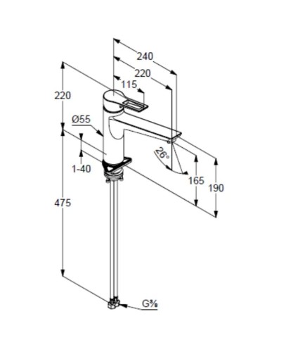 Смеситель для кухни Kludi Mix 329040562