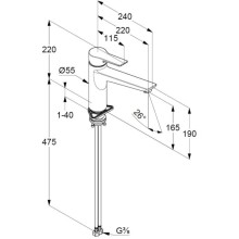 Смеситель для кухни Kludi Mix 329043975