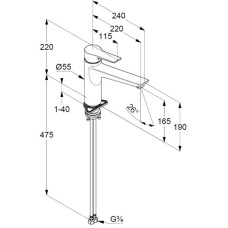 Смеситель для кухни Kludi Mix 329043975