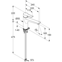 Смеситель для кухни Kludi Mix 329050575