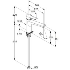 Смеситель для кухни Kludi Mix 329050575
