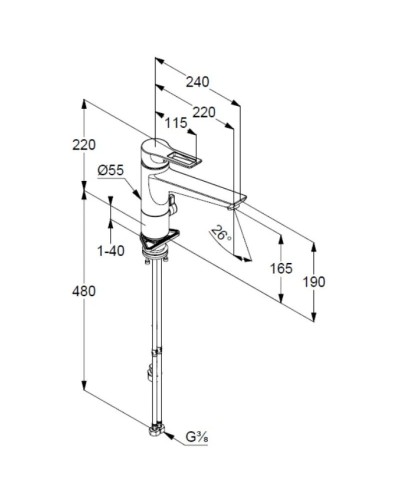 Смеситель для кухни Kludi Mix 329060562