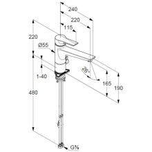 Смеситель для кухни Kludi Mix 329060575