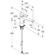 Смеситель для кухни Kludi Mix 329060575