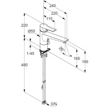 Смеситель для кухни Kludi Mix 329063975