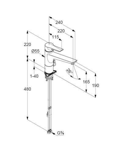 Смеситель для кухни Kludi Mix 329070575