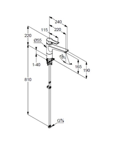 Смеситель для кухни Kludi Mix 329340575