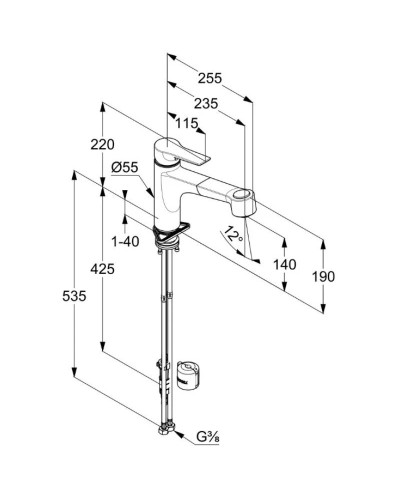Смеситель для кухни Kludi Mix 329420575