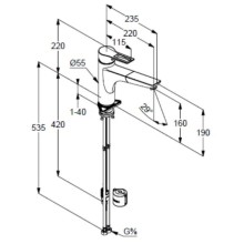 Смеситель для кухни Kludi Mix 329430562