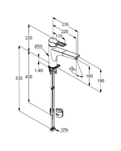 Смеситель для кухни Kludi Mix 329430562