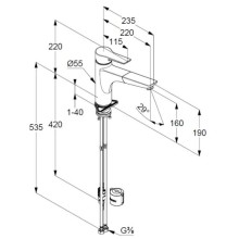 Смеситель для кухни Kludi Mix 329430575