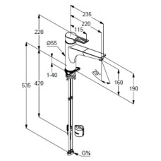 Смеситель для кухни Kludi Mix 329440562