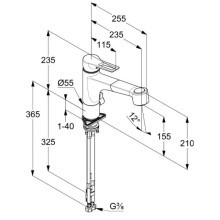Смеситель для кухни Kludi Mix 329450562