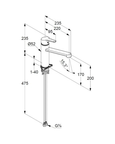 Смеситель для кухни Kludi M2 595740575