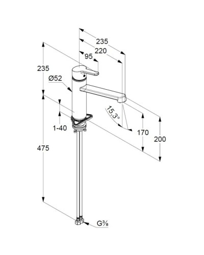 Смеситель для кухни Kludi M2 595750575