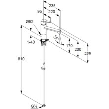 Смеситель для кухни Kludi M2 595780575