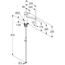 Смеситель для кухни Kludi M2 595780575