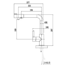 Смеситель для кухни Timo Hette 1026/00F Хром