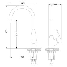 Смеситель для кухни Lemark Linara бежевый LM0405PBG