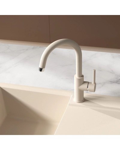 Смеситель для кухни с подключением к фильтру Lemark Comfort шампань LM3073PSH