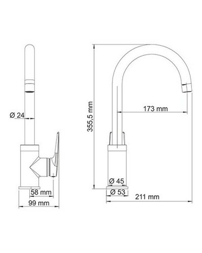 Смеситель для кухни WasserKRAFT Lopau 3207 Хром