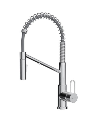 Смеситель для кухни с подключением к фильтру Omoikiri Mikawa 2 Plus-SB-BN нержавеющая сталь 4994452