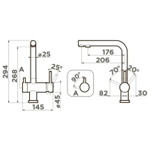 Смеситель для кухни с подключением к фильтру Omoikiri Nagano-RG-LG зеленый матовый/светлое золото 4994432