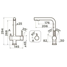 Смеситель для кухни с подключением к фильтру Omoikiri Nagano-RG-LG зеленый матовый/светлое золото 4994432