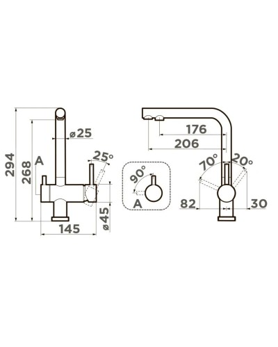 Смеситель для кухни с подключением к фильтру Omoikiri Nagano-RG-LG зеленый матовый/светлое золото 4994432