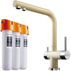 Смеситель для кухни с фильтром Omoikiri Nagano-MA + Pure drop Lite марципан 4218.8028