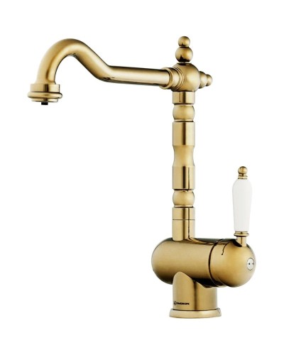 Смеситель для кухни с подключением к фильтру Omoikiri Kyoto 2 Plus-AB античная латунь 4994349