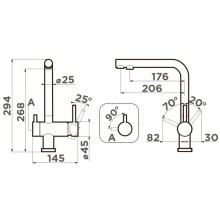 Смеситель для кухни с подключением к фильтру Omoikiri Nagano-IB indigo blue 4994433