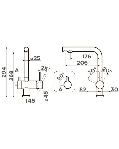 Смеситель для кухни с подключением к фильтру Omoikiri Nagano-IB indigo blue 4994433