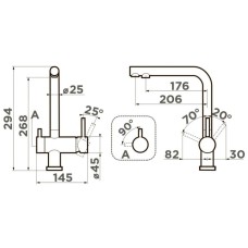 Смеситель для кухни с подключением к фильтру Omoikiri Nagano-AZ azur blue 4994431