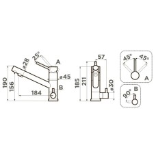 Смеситель для кухни с подключением к фильтру Omoikiri Tonami-GB графит 4994360