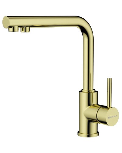 Смеситель для кухни с подключением к фильтру Omoikiri Nakagawa 2 Plus-LG светлое золото 4994482